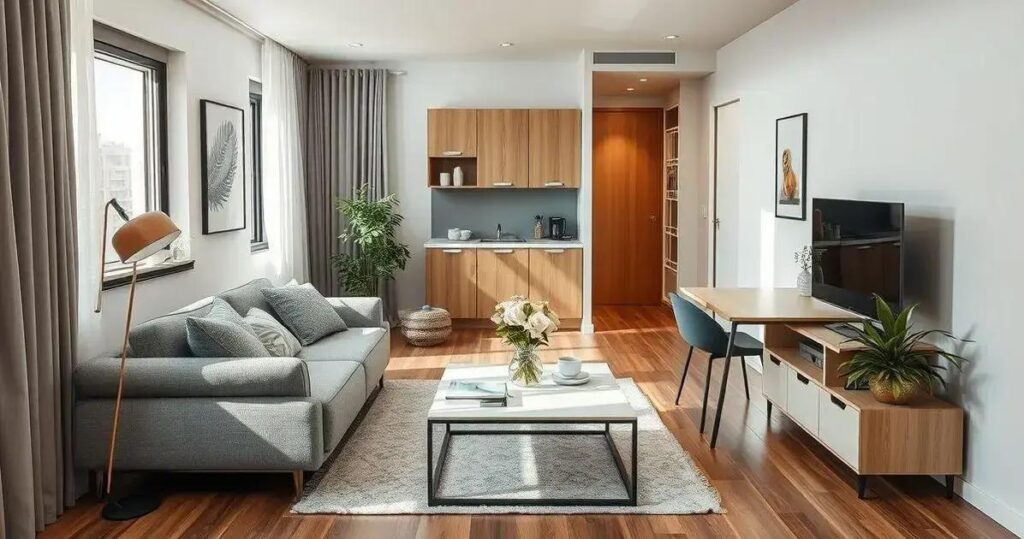 decoração de apartamento pequeno moderno