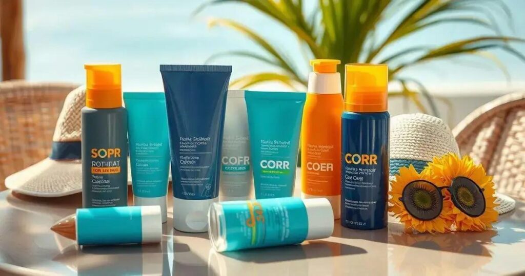 protetor solar com cor