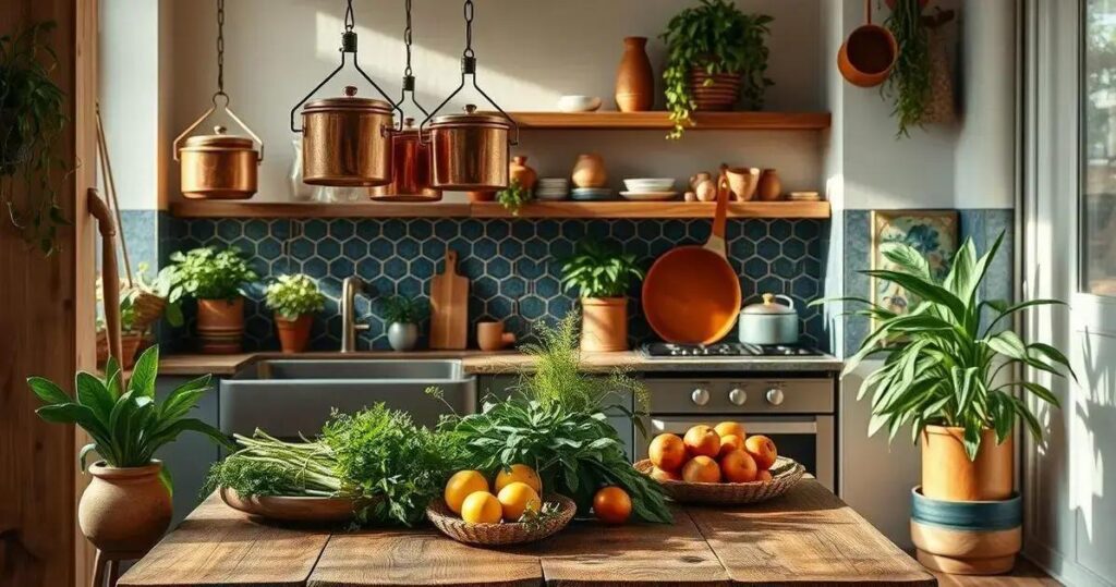 decoração de cozinha gourmet